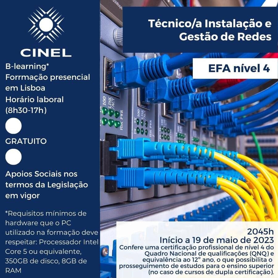 Técnico/a Instalação e Gestão de Redes (EFA)