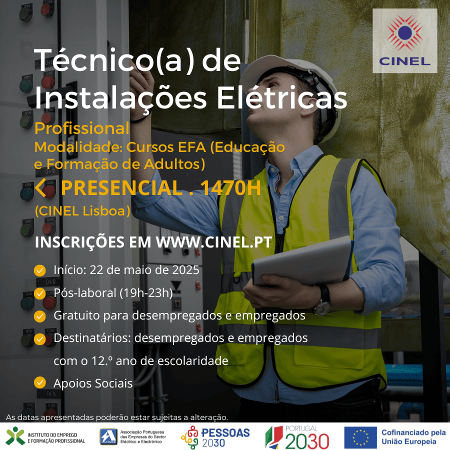 Técnico/a de Instalações Elétricas - Profissional (EFA N4)