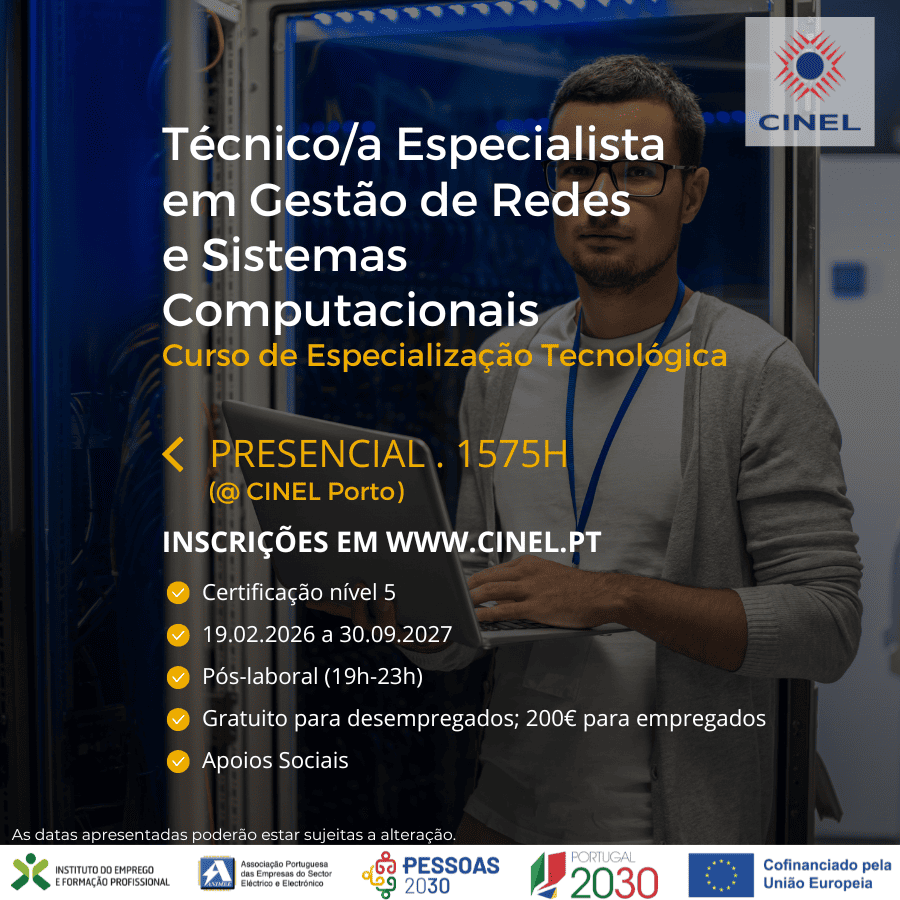 Técnico/a Especialista em Gestão de Redes e Sistemas Computacionais - CET
