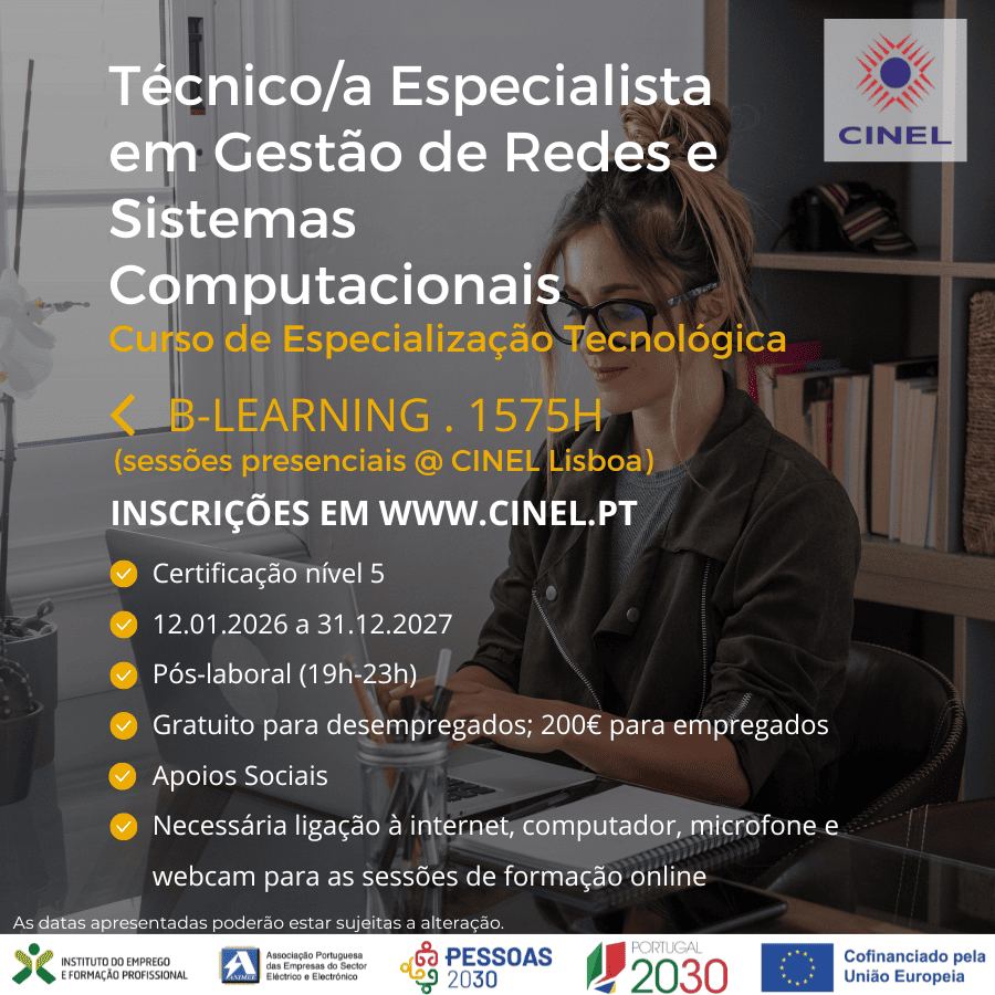 Técnico/a Especialista em Gestão de Redes e Sistemas Computacionais - CET