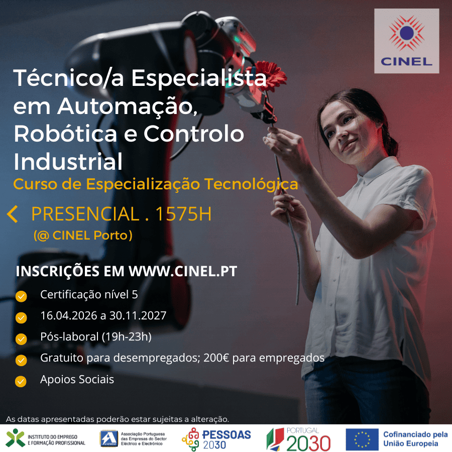 Técnico/a Especialista em Automação, Robótica e Controlo Industrial ( CET N5)
