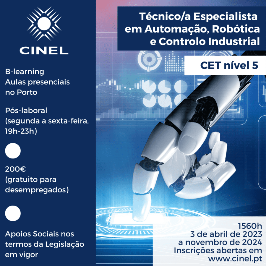 Técnico/a Especialista em Automação, Robótica e Controlo Industrial