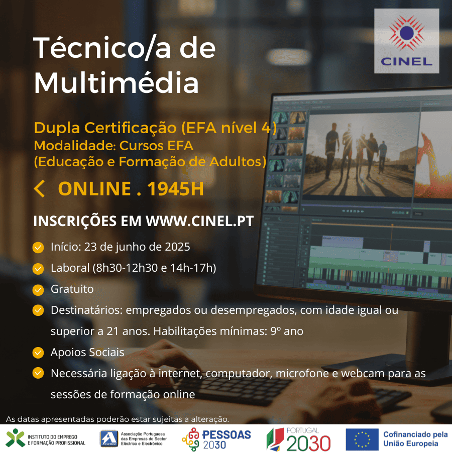 Técnico/a de Multimédia - Dupla Certificação