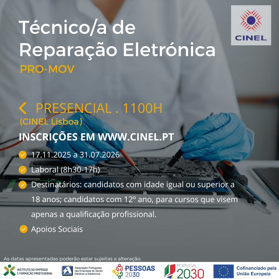 Técnico/a de Reparação Eletrónica (PRO-MOV)