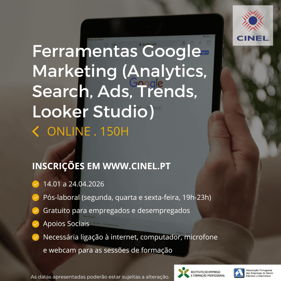 Ferramentas Google Marketing (Analytics, Search, Ads, Trends, Looker Studio)