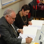 Assinatura do Reitor do ISCTE e a Presidente do CA do CINEL
